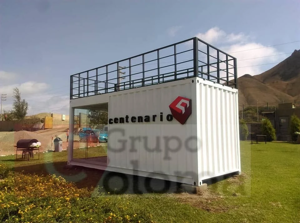 Venta de contenedores marítimos adaptados para oficinas modulares en Perú
